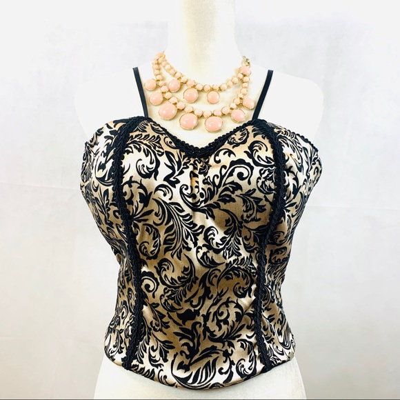 Lily Belle Tops - Lily Belle Vintage Style Padded Camisole/Bustier